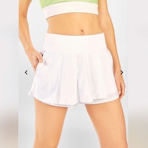 Fabletics Woven Run Shaylee Skort in White